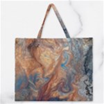 Blue flow Zipper Large Tote Bag