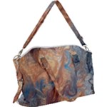 Blue flow Canvas Crossbody Bag