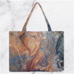 Blue flow Zipper Medium Tote Bag