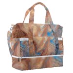 Blue flow Sports Shoulder Bag with Shoes Compartment