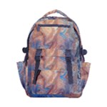 Blue flow Carry-on Double Buckle Travel Backpack