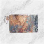 Blue flow Canvas Cosmetic Bag (Small)