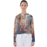 Blue flow Women s Slouchy Sweat