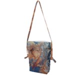 Blue flow Folding Shoulder Bag