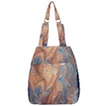 Blue flow Center Zip Backpack