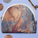 Blue flow Horseshoe Style Canvas Pouch