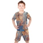 Blue flow Kids  T-Shirt and Shorts Set