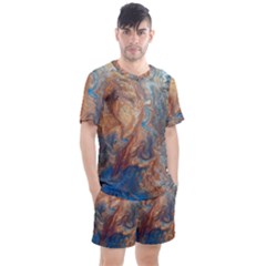 Men s Mesh T-Shirt and Shorts Set 