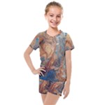 Blue flow Kids  Mesh T-Shirt and Shorts Set