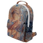 Blue flow Flap Pocket Backpack (Small)