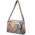 Blue flow Front Pocket Crossbody Bag