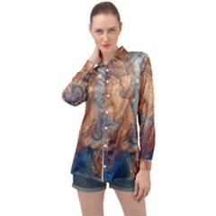Long Sleeve Satin Shirt 
