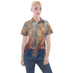 Blue flow Women s Short Sleeve Pocket Shirt