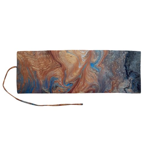 Blue flow Roll Up Canvas Pencil Holder (M) from ArtsNow.com