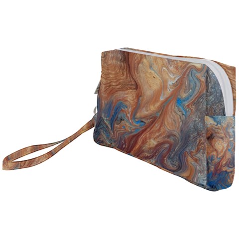 Blue flow Wristlet Pouch Bag (Small) from ArtsNow.com