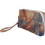 Blue flow Wristlet Pouch Bag (Small)