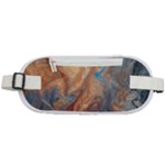 Blue flow Rounded Waist Pouch