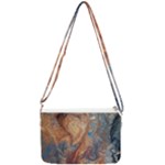 Blue flow Double Gusset Crossbody Bag
