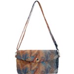 Blue flow Removable Strap Clutch Bag