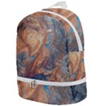 Blue flow Zip Bottom Backpack