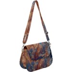 Blue flow Saddle Handbag