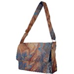 Blue flow Full Print Messenger Bag (L)
