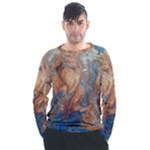 Blue flow Men s Long Sleeve Raglan T-Shirt