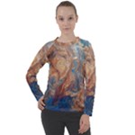 Blue flow Women s Long Sleeve Raglan T-Shirt
