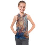 Blue flow Kids  Sleeveless Hoodie