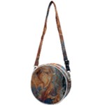 Blue flow Crossbody Circle Bag