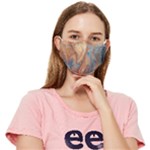 Blue flow Fitted Cloth Face Mask (Adult)