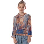 Blue flow Kids  Frill Detail T-Shirt