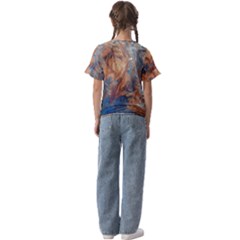 Kids  Cuff Sleeve Scrunch Bottom T-Shirt 