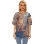 Blue flow Oversized Basic T-Shirt