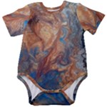 Blue flow Baby Short Sleeve Bodysuit