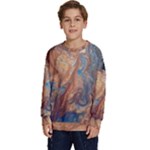 Blue flow Kids  Crewneck Sweatshirt