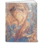 Blue flow 7  x 9  Hardcover Notebook