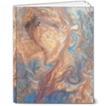 Blue flow 8  x 10  Hardcover Notebook
