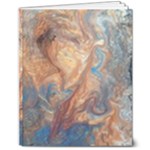 Blue flow 8  x 10  Softcover Notebook