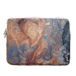 Blue flow 14  Vertical Laptop Sleeve Case With Pocket