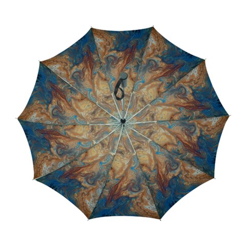 Blue flow Automatic Folding Umbrella with Case (Large) from ArtsNow.com