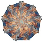 Blue flow Automatic Folding Umbrella with Case (Medium)