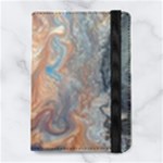 Blue flow Microfiber PU Leather Passport Holder