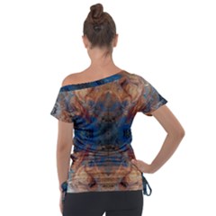 Off Shoulder Tie-Up T-Shirt 