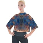 Pour Repeats Mock Neck T-Shirt