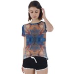 Pour Repeats Short Sleeve Open Back T-Shirt