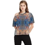 Pour Repeats One Shoulder Cut Out T-Shirt