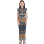 Pour Repeats Kids  Sleeveless Ruffle Edge Band Collar Chiffon One Piece
