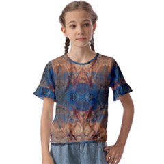 Kids  Cuff Sleeve Scrunch Bottom T-Shirt 