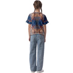 Kids  Cuff Sleeve Scrunch Bottom T-Shirt 